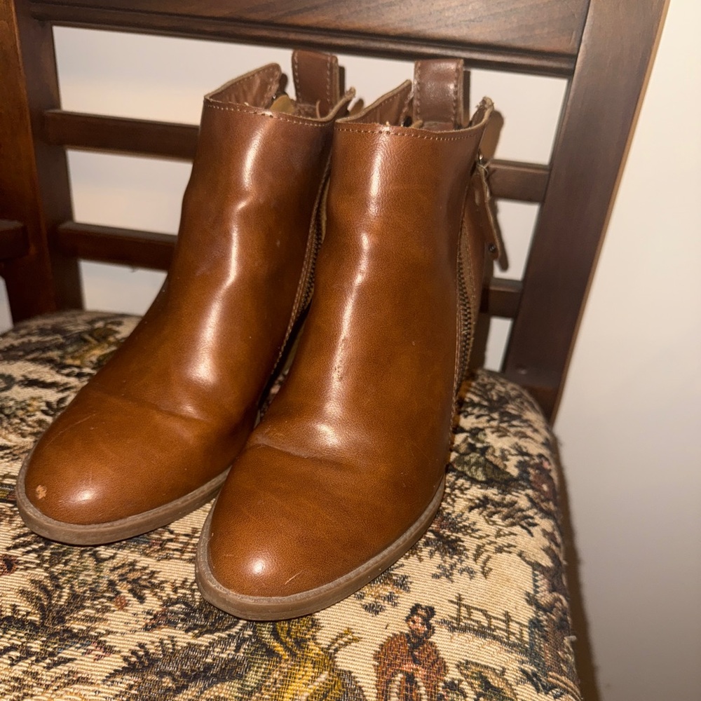 🤎 Dolce Vita “Jameson” Double Zip Booties | Cognac Brown | Size 8.5 - Picture 7 of 14